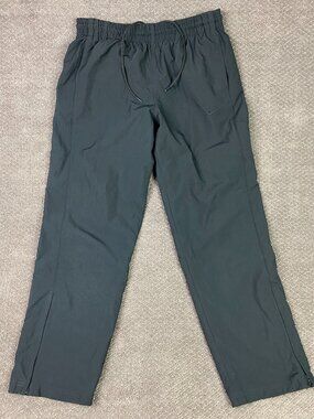 Nike Woven Track Pants Mens Large Gray Lined Windbreaker Gym Running 341585-060